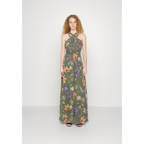 ラルフローレン レディース ワンピース トップス NASAZY SLEEVELESS GOWN - Maxi dress - olive/multi olive/multi