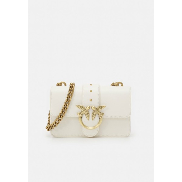 ピンコ レディース ショルダーバッグ バッグ LOVE MINI ICON SIMPLY - Across body bag - bianco/antique goldcoloured bianco/antique