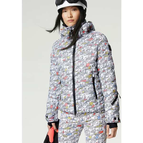 ボグナーファイヤーーアンドアイス レディース コート アウター SAELLY - Ski jacket - off-white/multicolour off-white/multicolour