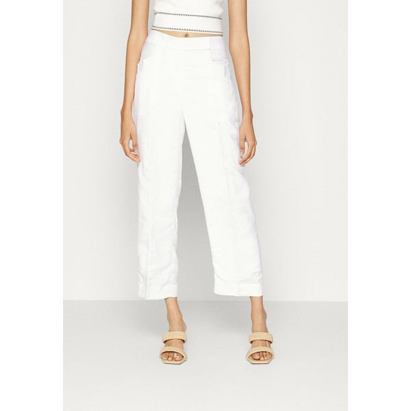 クラブ モナコ レディース カジュアルパンツ ボトムス BLEND TROUSER - Trousers - white white