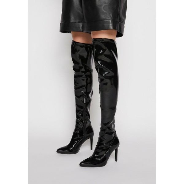 リュー ジョ ジーンズ レディース ブーツ＆レインブーツ シューズ VICKIE - Over-the-knee boots - black black