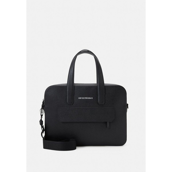 エンポリオ アルマーニ メンズ ビジネス系 バッグ BRIEFCASE REGENERATED UNISEX - Briefcase - black black