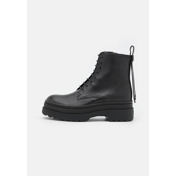 レッド ヴァレンチノ レディース ブーツ＆レインブーツ シューズ COMBAT BOOTIE - Platform ankle boots - nero nero