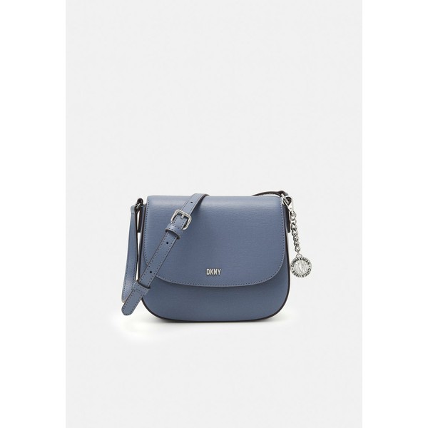 ダナ キャラン ニューヨーク レディース ショルダーバッグ バッグ BRYANT SADDLE BAG - Across body bag - steel blue steel blue