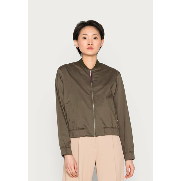 トミー ヒルフィガー レディース コート アウター SATEEN - Bomber Jacket - army green army green