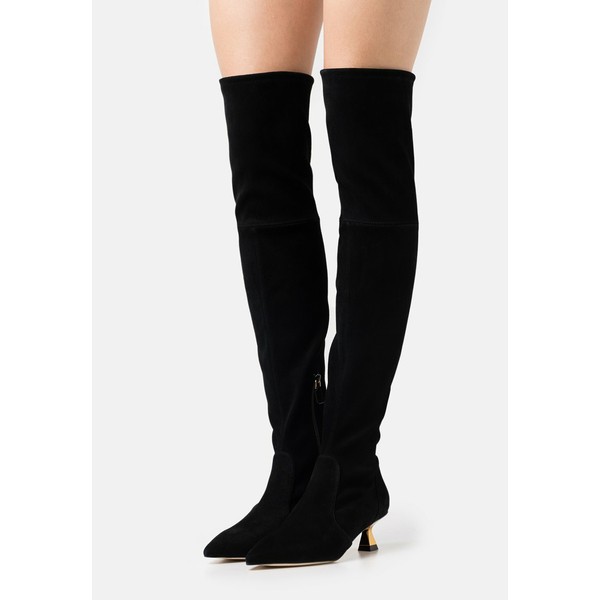 スチュアート ワイツマン レディース ブーツ＆レインブーツ シューズ MAX BOOT - Over-the-knee boots - black/gold black/gold