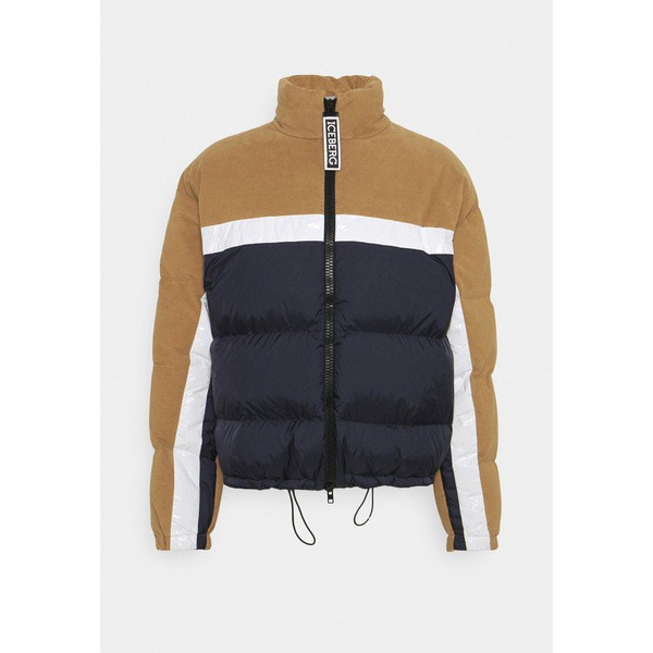 アイスバーグ メンズ コート アウター Down jacket - unito blu/bianco unito blu/bianco