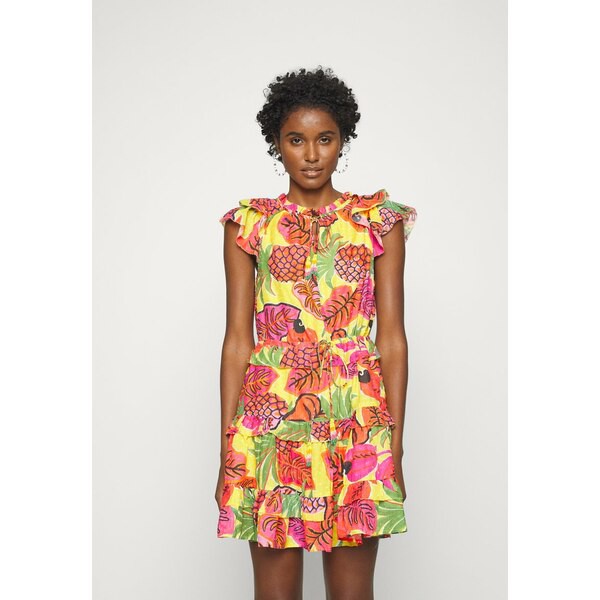 ファーム リオ レディース ワンピース トップス FRUIT DREAM RUFFLE MINI DRESS - Day dress - multi-coloured multi-coloured