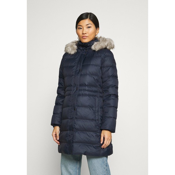 トミー ヒルフィガー レディース コート アウター Down coat - dark blue dark blue