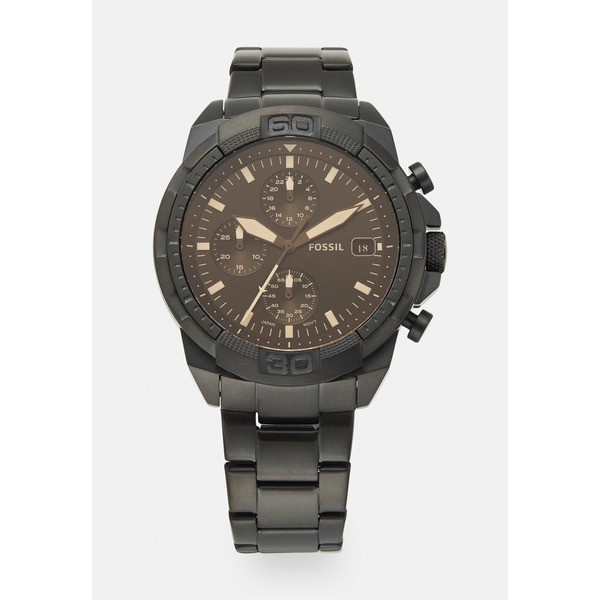 フォッシル メンズ 腕時計 アクセサリー BRONSON - Chronograph watch - black black