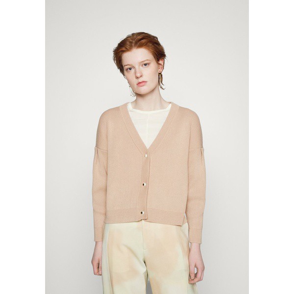 マザーオブパール レディース ニット&セーター アウター CROPPED CARDIGAN - Cardigan - sand sand