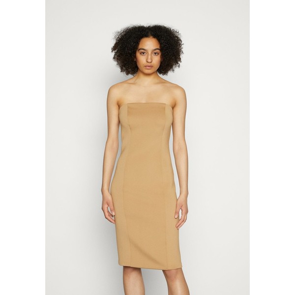 カルバンクライン レディース ワンピース トップス TECHNICAL KNIT BANDEAU DRESS - Day dress - safari canvas safari canvas