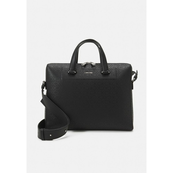 カルバンクライン メンズ ビジネス系 バッグ MINIMALISM MONO SLIM LAPTOP - Laptop bag - black tonal black tonal