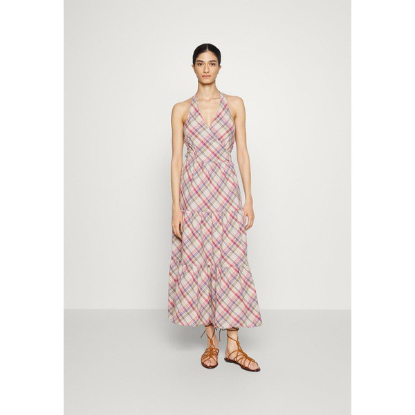 ラルフローレン レディース ワンピース トップス MADRAS TIERED WRAP MAXIDRESS - Day dress - madras/multi patchwork madras/multi pat