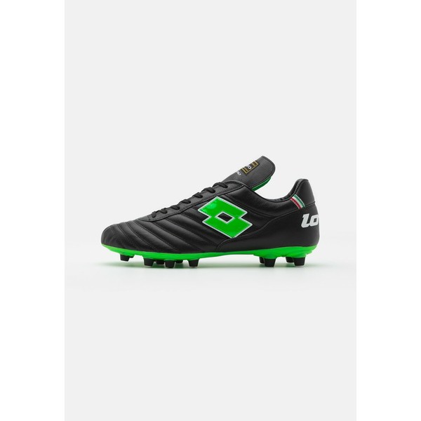 ロット メンズ ブーツ＆レインブーツ シューズ STADIO OG II FG - Moulded stud football boots - all black/spring green all black/spr