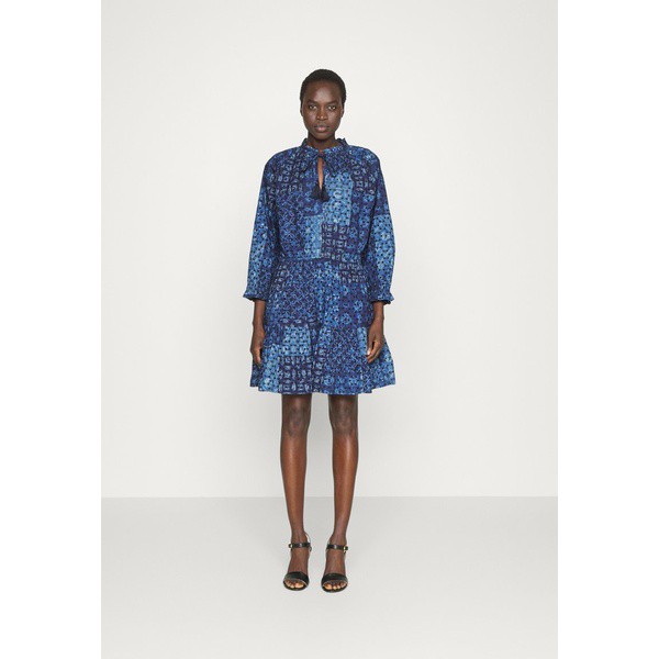 ラルフローレン レディース ワンピース トップス FLORYAH LONG SLEEVE DAY DRESS - Day dress - blue multi blue multi