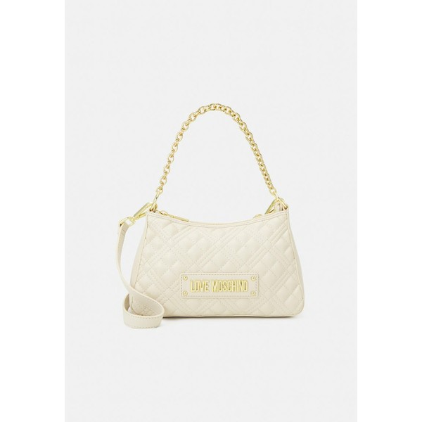 ラブ モスキーノ レディース ハンドバッグ バッグ QUILTED LOGO CHAIN POUCHETTE - Handbag - off-white off-white