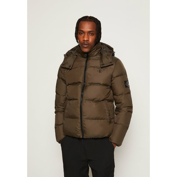 カルバンクライン メンズ コート アウター ESSENTIALS JACKET - Down jacket - black/olive black/olive