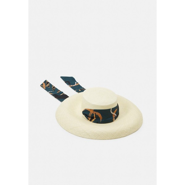 センシースタジオ レディース 帽子 アクセサリー LAMP SHADE BRIM WITH FABRIC TRIM - Hat - natural/teal natural/teal