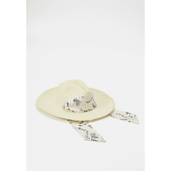 センシースタジオ レディース 帽子 アクセサリー LONG BRIM PANAMA HAT WITH ADJUSTABLE TRIM - Hat - natural/cream/black natural/crea