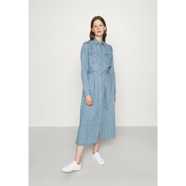 ラルフローレン レディース ワンピース トップス LONG SLEEVE DAY DRESS - Denim dress - leaton wash leaton wash