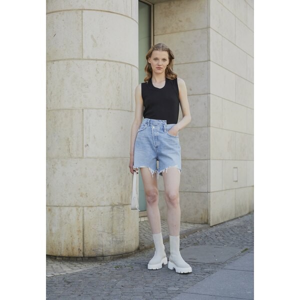 アゴルド レディース カジュアルパンツ ボトムス CRISS CROSS - Denim shorts - symbol light indigo symbol light indigo