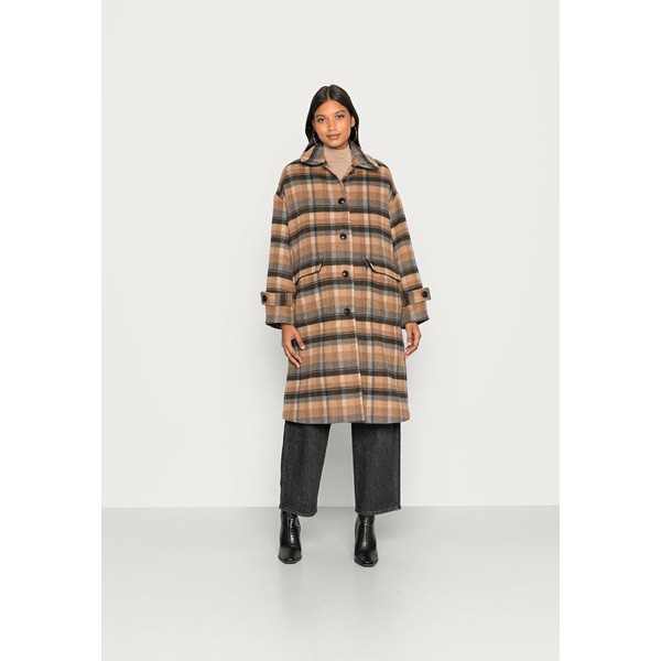 バナナ リバブリック レディース コート アウター PLAID OVERSIZED COCOON - Classic coat - taupe novelty taupe novelty