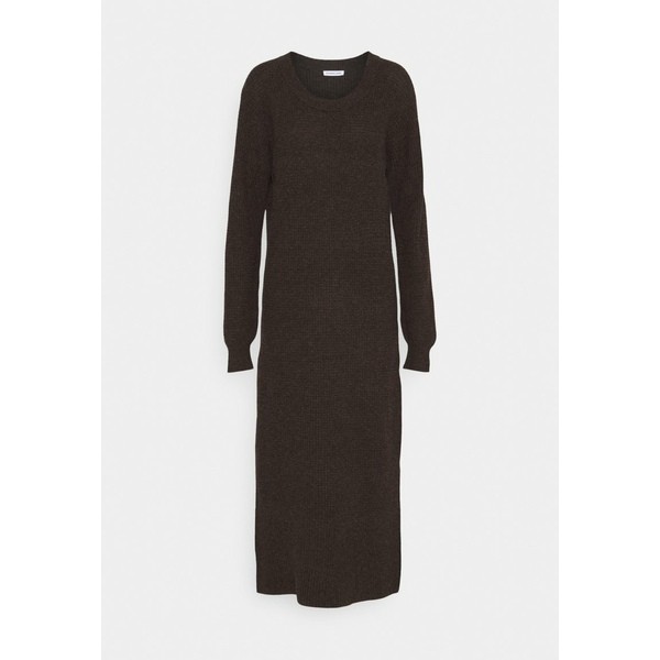 デザイナーズリミックス レディース ワンピース トップス CARMEN SLIT DRESS - Jumper dress - dark brown dark brown