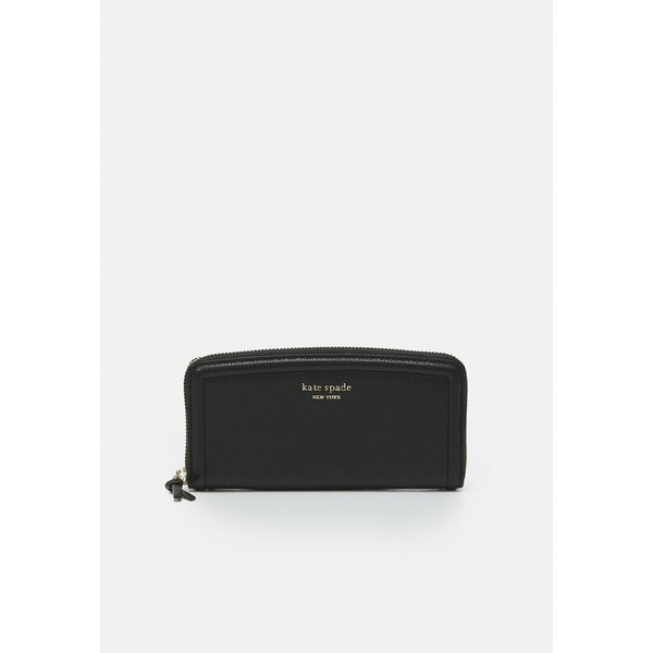 ケイト スペード レディース 財布 アクセサリー KNOTT PEBBLED SLIM CONTINENTAL WALLET - Wallet - black black