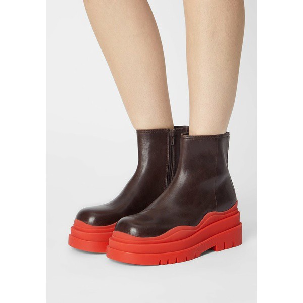 ジェフリー キャンベル レディース ブーツ＆レインブーツ シューズ LOADING - Platform ankle boots - brown/red brown/red