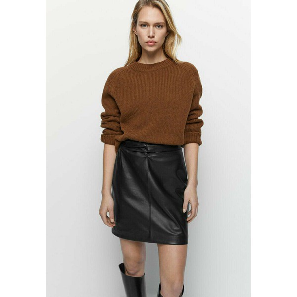 マッシモ ドゥッティ レディース スカート ボトムス Leather skirt - black black