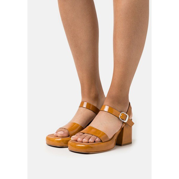 ミスタ レディース サンダル シューズ BERVERLY - Platform sandals - camel camel