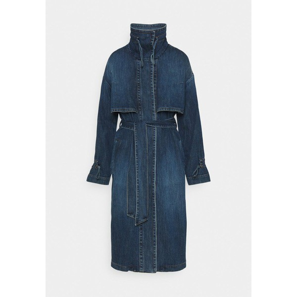 ドンダップ レディース コート アウター Trenchcoat - blue denim blue denim