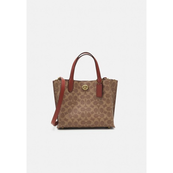 コーチ レディース ハンドバッグ バッグ SIGNATURE WILLOW TOTE - Handbag - tan rust tan rust