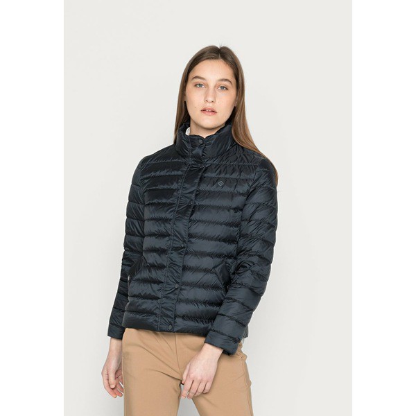 ガント レディース コート アウター LIGHT JACKET - Down jacket - black black