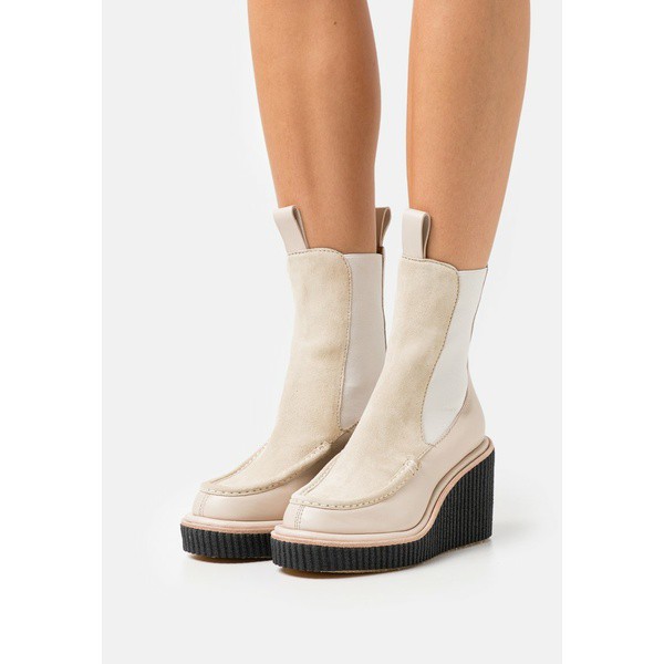 ラグアンドボーン レディース ブーツ＆レインブーツ シューズ SLOANE CHELSEA BOOT - Platform ankle boots - beige beige