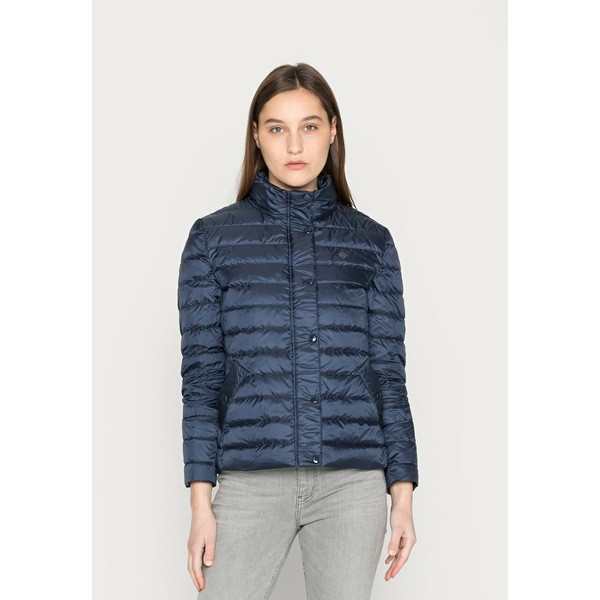 ガント レディース コート アウター LIGHT JACKET - Down jacket - evening blue evening blue