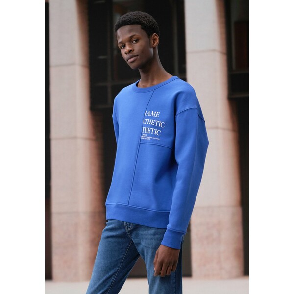 フレームデニム メンズ パーカー・スウェットシャツ アウター MODERN BLOCKING - Sweatshirt - blue blue