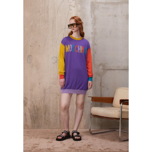 モスキーノ レディース ワンピース トップス COLOR BLOCK - Jumper dress - blue blue