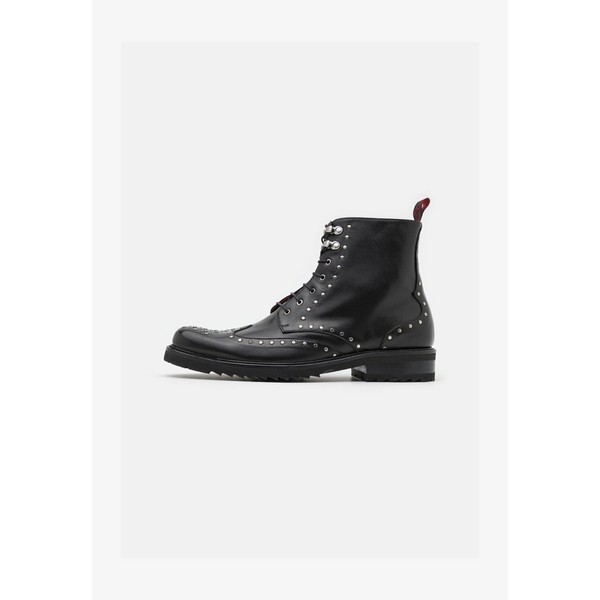 ジェフリーウェスト メンズ ブーツ＆レインブーツ シューズ CORLEONE STUD BROGUE BOOT - Lace-up ankle boots - black black