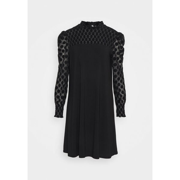 新しい到着 ウォリス レディース ワンピース トップス Spot Shirred Yoke Dress Day Dress Black Black 時間指定不可 Www Centrodeladultomayor Com Uy