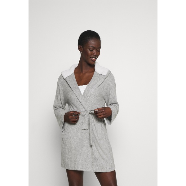 速達メール便送料無料 アンナフィールド レディース ワンピース トップス Ribbed Bathrobe Dressing Gown Grey Grey 21年春夏再販 Fcrtt Org