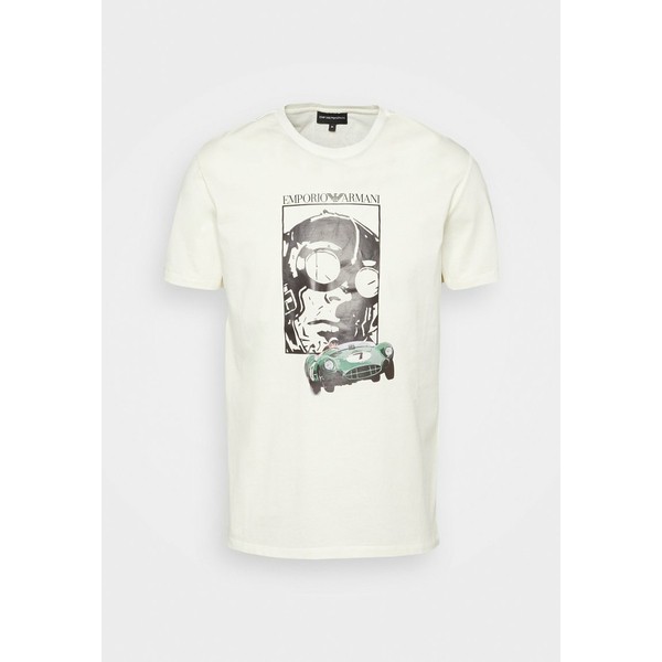 エンポリオ アルマーニ メンズ Tシャツ トップス Print T-shirt - white white