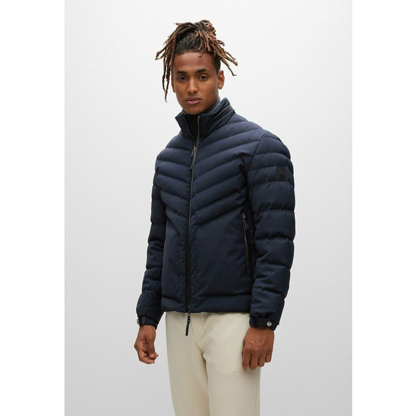 ボス メンズ コート アウター Down jacket - dark blue four dark blue four