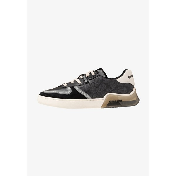 コーチ メンズ スニーカー シューズ SIGNATURE TECH COURT - Trainers - charcoal/black charcoal/black