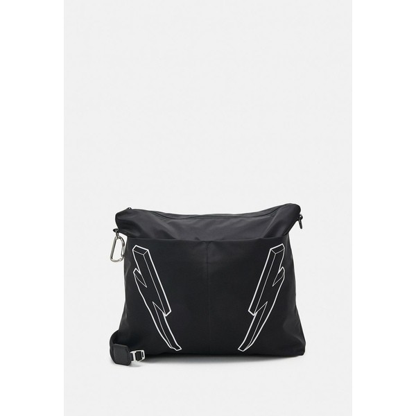 ニールバレット レディース ショルダーバッグ バッグ BOLT OVERSIZED MESSENGER UNISEX - Across body bag - black/white black/white