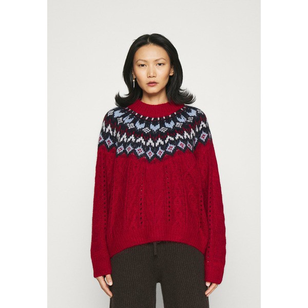 ラグアンドボーン レディース パーカー・スウェットシャツ アウター WILLOW FAIRISLE CREW BLACK LABEL - Jumper - redmult redmult