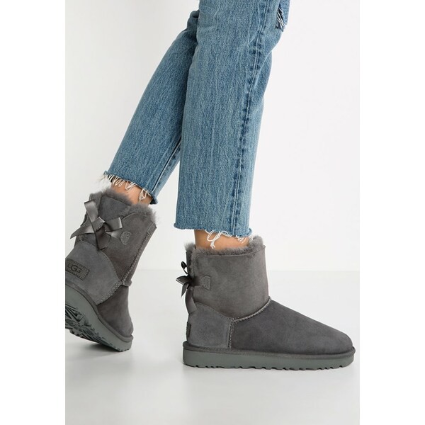 アグ レディース ブーツ＆レインブーツ シューズ MINI BAILEY BOW - Classic ankle boots - grey grey