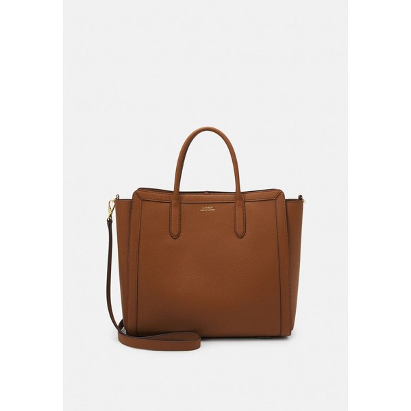 ラルフローレン レディース トートバッグ バッグ LEATHER MEDIUM TYLER TOTE - Tote bag - tan tan