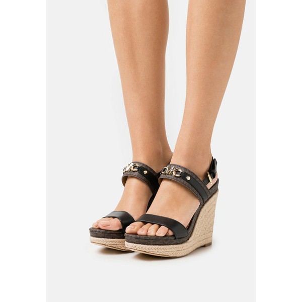 マイケルコース レディース サンダル シューズ FARRAH WEDGE - Platform sandals - brown/black brown/black